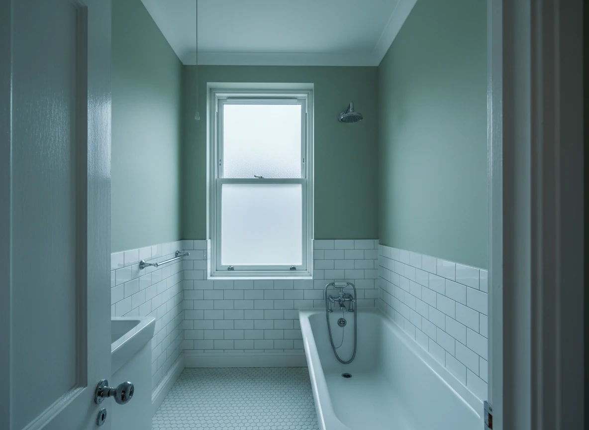 Bathroom painting in Southampton by Southampton Decorators, professional bathroom repaint