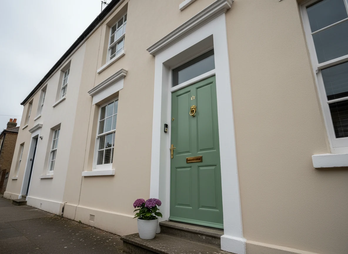 Exterior painting in Southampton, rendered walls and fascias by Southampton Decorators