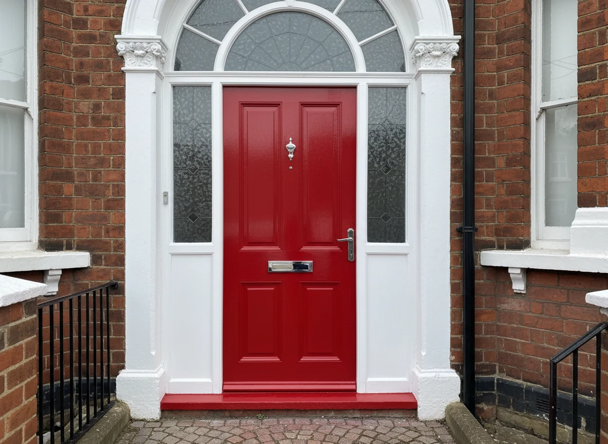 Front door painting in Southampton by Southampton Decorators