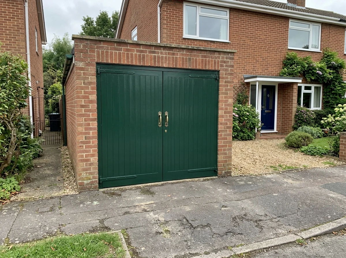 Garage door colour change in Southampton, anthracite grey finish