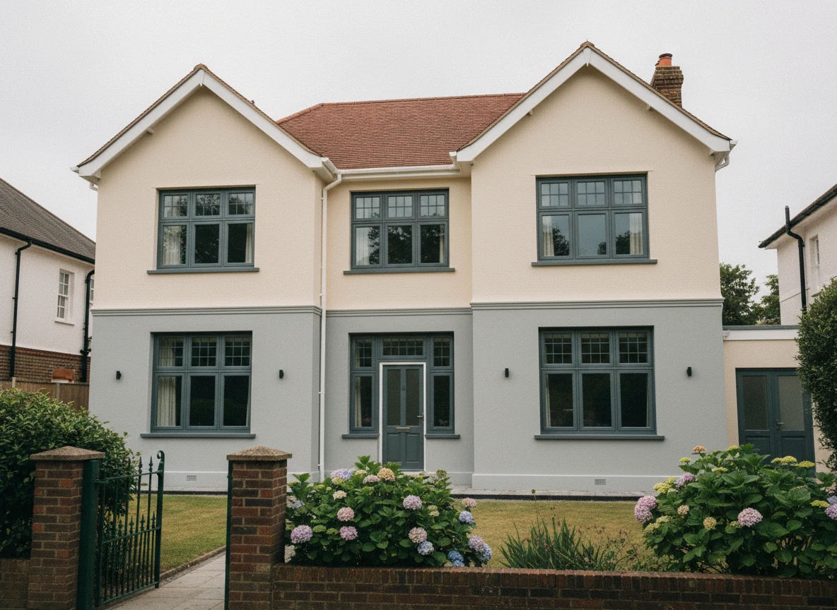 House painting project in Southampton, full property coverage by Southampton Decorators