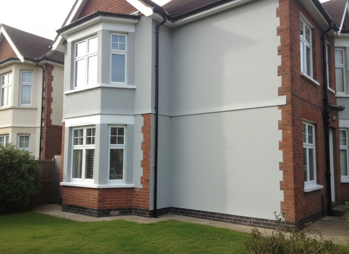Rendered wall masonry painting in Southampton