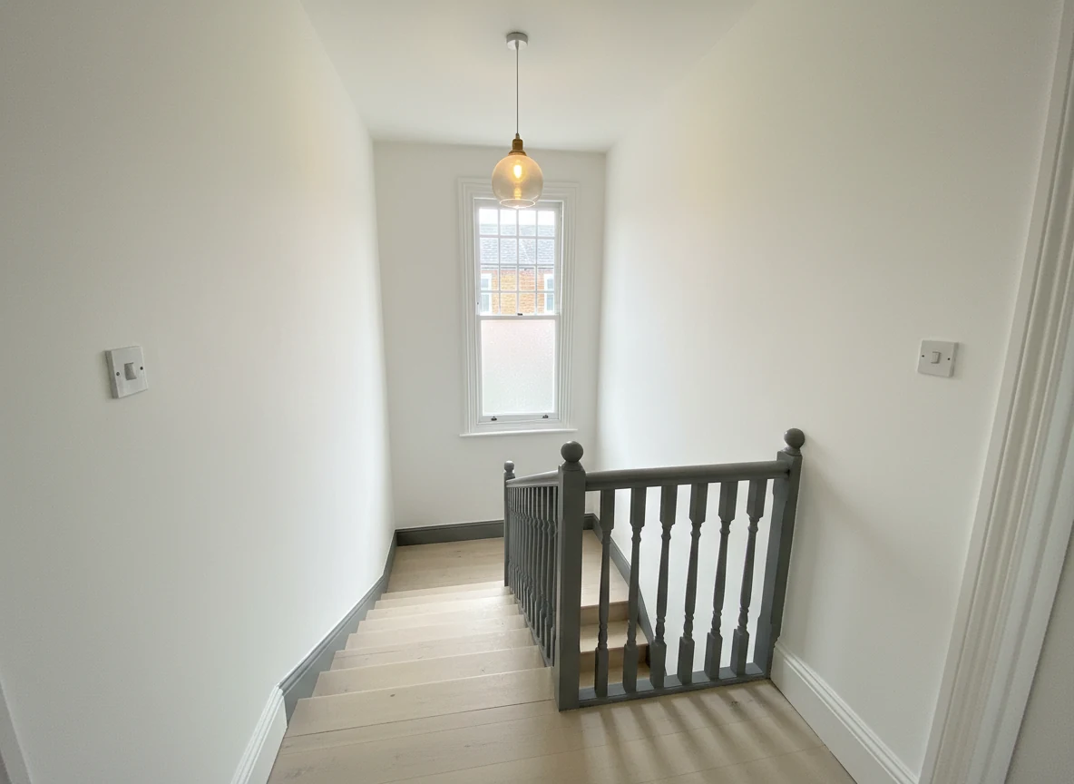 Staircase painting in Southampton by Southampton Decorators, period staircase repaint