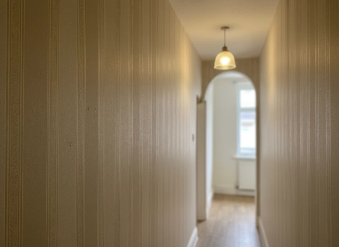 Professional wallpaper hanging in a Southampton period property